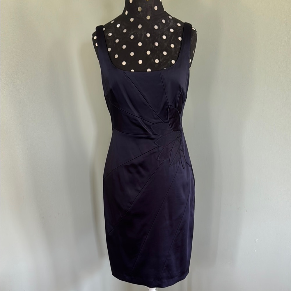 Suzi Chin for Maggy Boutique Blue Sheath Mini Dress
